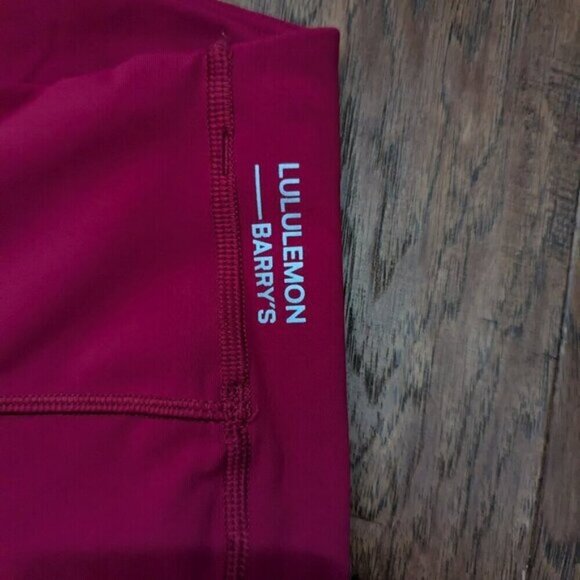 Lululemon x Barry's Stronger As One Ruby Red Tights sz 4 - Picture 5 of 7